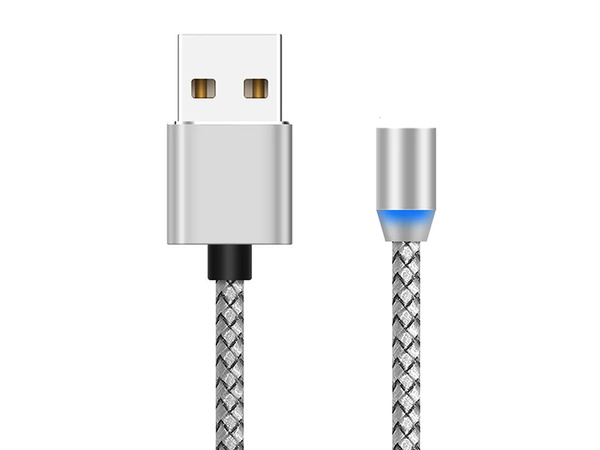 Magnetinis įkrovimo kabelis 3w1 micro typ-c usb lightning 1m
