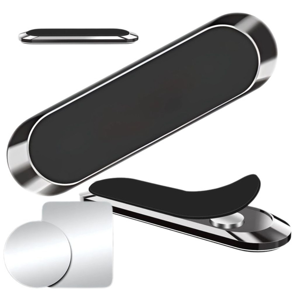 Suport magnetic pentru telefon auto autoadeziv puternic 2x magnet curea
