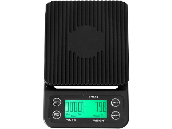 Waga kuchenna do parzenia kawy elektroniczna dokładna stoper tara 5kg 0,1g
