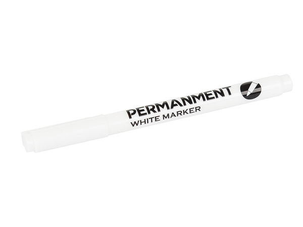 Permanent marker white for glass tyres steel