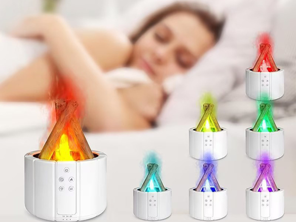 Oro drėkintuvas usb difuzorius led rgb židinys aromatas rūkas ugnis