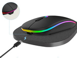 Slim 2.4 ghz bluetooth control optical mouse pentru pc laptops