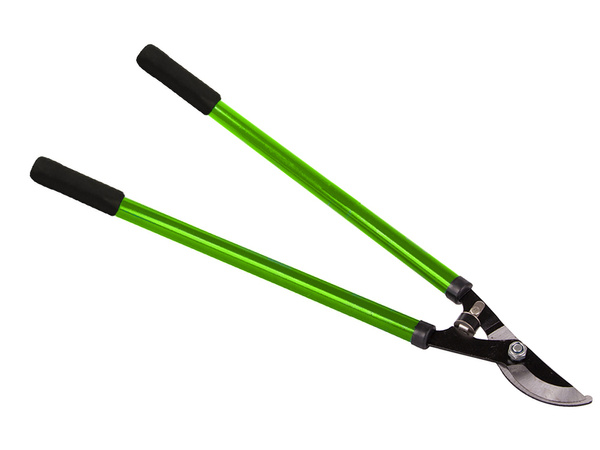 Hand pruner for shrub branches long anvil pruner