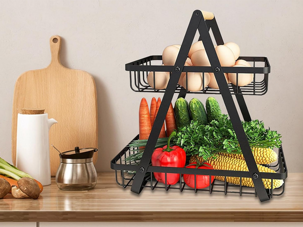 Konyhai polc loft konyhai szervező kosárral