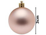 Pom de crăciun baubles 30pcs golden brilliant blinger mat