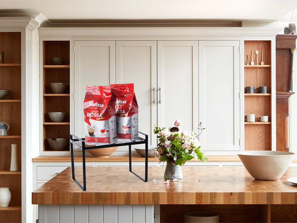 Single tier metal shelf for kitchen worktop kitchen organiser loft stand