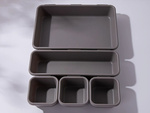 Organiseur 8pc trinket trays plastic drawer boxes