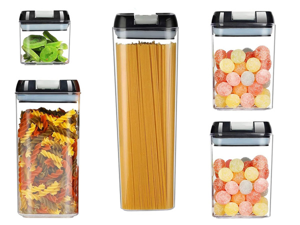 Kitchen containers for food for pasta container with seal set of 5 pieces