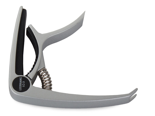 Konzertgitarre capodaster metall + plektrum