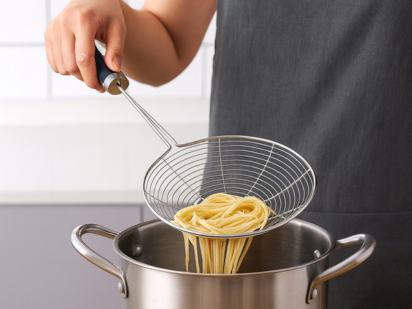 Cedzak lžíce sitko chochla do smażenia do pierogów frytek szumówka kuchenna