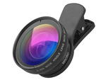 Objectif pour smartphone 2en1 0.45x 12.5x macro appareil photo clip-on