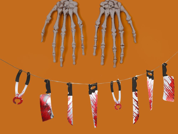 Halloween girland 2m task tools tasked halloween dekoráció