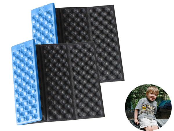 Foam folding hiking mat thermal seating carimata in the mountains