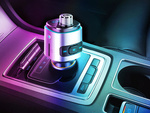 Bluetooth fm transmitter car charger fast 2x usb illumination