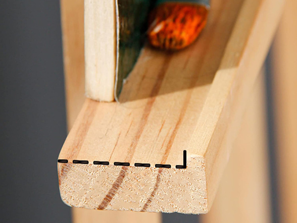 Gran caballete de madera para pintar al aire libre para niños y adultos