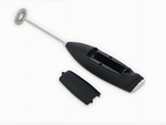 Manual coffee milk frother, mini electric mixer with stand
