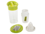 Vegetable grater 4in1 slicer shredder magnet interchangeable inserts handle