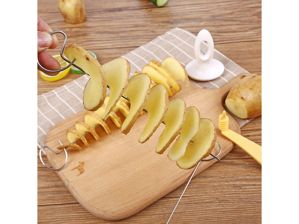 Stroj na výrobu bramborových lupínků twisted fryer