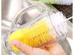 Bottle brush glass washer wire brush