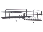 Loft étagère d'angle pour douche crochet suspendu noir