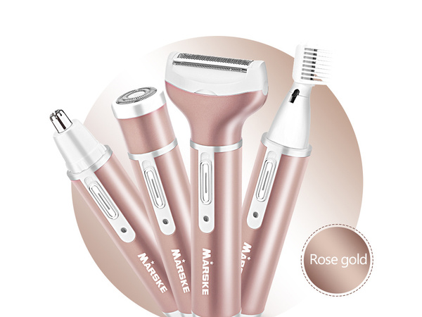 Depilátor dámský holicí strojek na nohy 4v1 vyměnitelné tipy usb