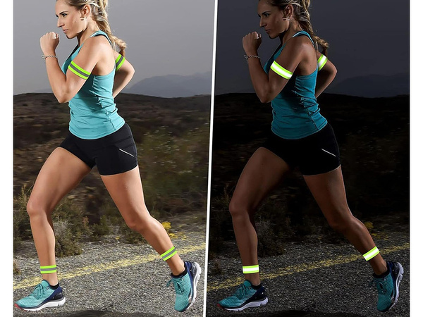 Reflexná náplasť na oči flexibilný náramok žltá 2ks