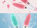 Silicone back massager brush