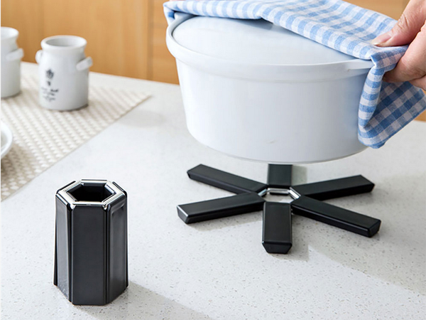 Support pour casseroles chaudes poêle à frire pliante 19cm