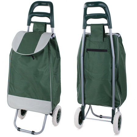 Shopping trolley wheeled shopping bag solid