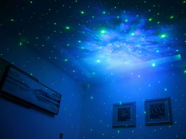 Zvezdni projektor astronavt galaksija nočna svetloba nebo laser vodil daljinski upravljalnik