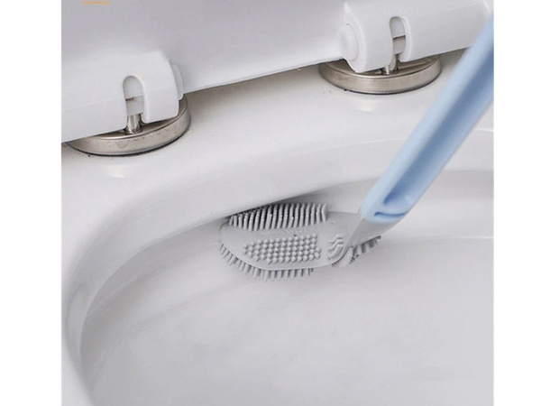 Escobilla de silicona gancho higiénico para inodoro