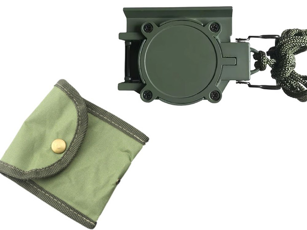 Professional tactical military compass metal lockable ruler