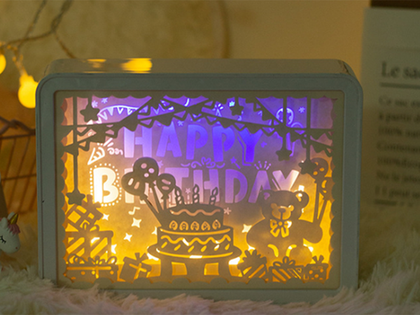 Recortables de papel luz nocturna 3d usb