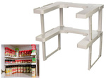 Bin organiser kitchen cupboard shelf