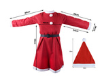 Santa claus costume for a girl hat
