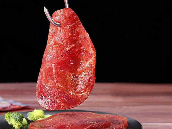 Ganchos para ahumar salchichas 10pcs acero grande