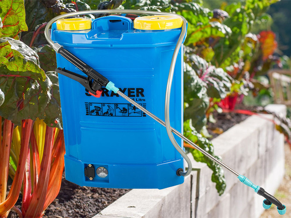 BATERÍA MOCHILA PULVERIZADOR A PRESIÓN JARDÍN LANZA LARGA 16L