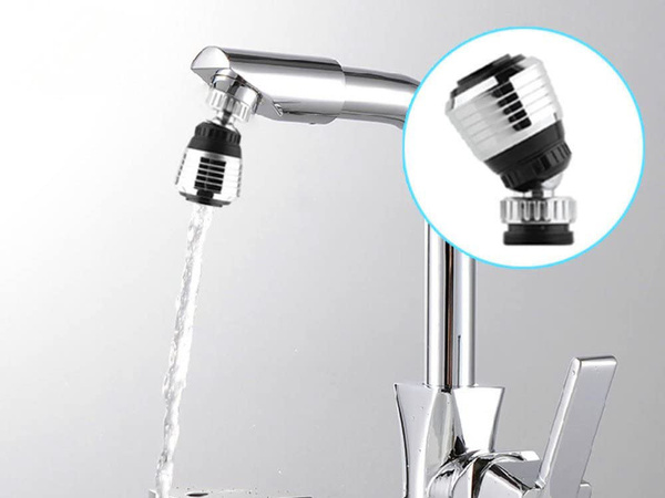 Aerator faucet tap extension movable 360