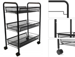 Badregal küchenschrank auf rädern metallregal drei ebenen 3