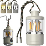 Linterna led recargable para camping powerbank usb camping