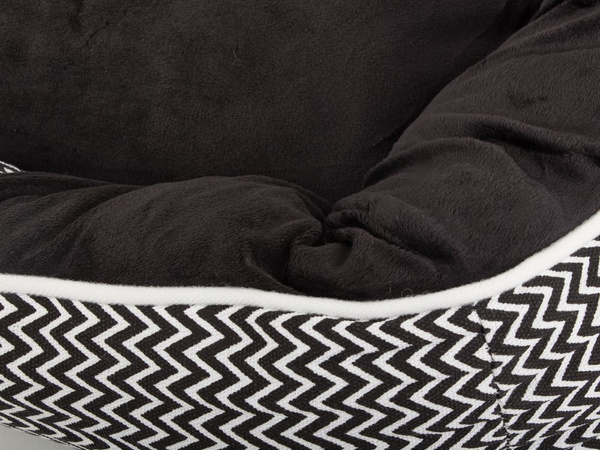 Dog bed soft comfortable fluffy plush bed with cushion