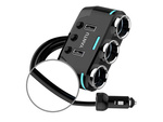 Cigarette lighter socket distributor 2x usb charger