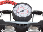 Foot pump two-piston end pump