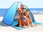 Beach tent self folding uv protective family bag set