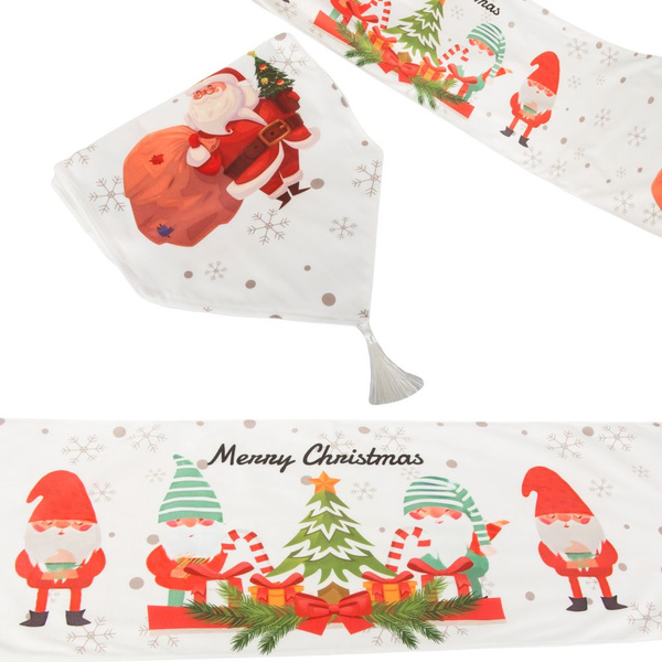 Vianočný stolový bežec vianočný obrus štedrý večer 205x35cm