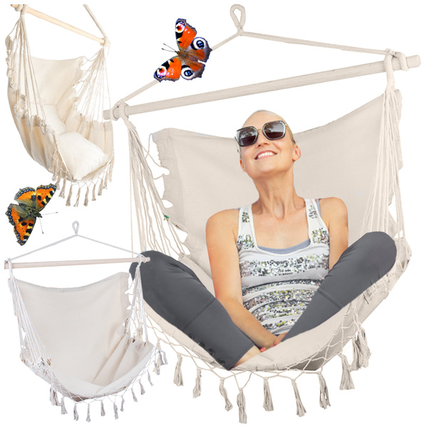 Hamac brésilien jardin chaise suspendue balançoire boho balcon