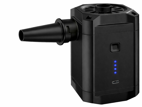 BOMBA ELÉCTRICA RECARGABLE PARA COLCHÓN DE PISCINA 3 ACCESORIOS LED PARA CAMPING