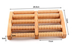 Traditional wooden foot massager roller 2x5