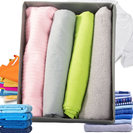 Kleiderorganisator unterwäsche für kleiderschrank schublade grau universal