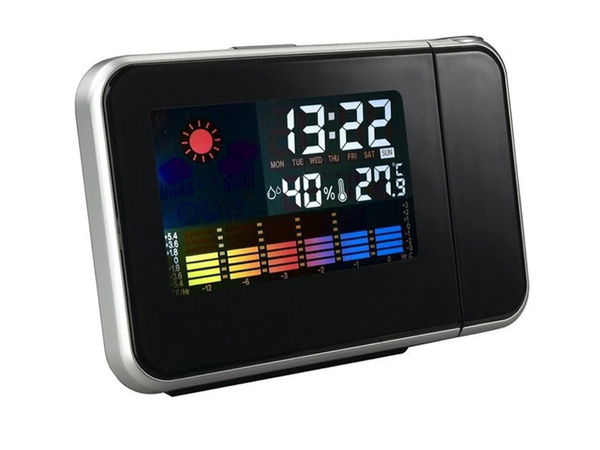 Vremenska postaja ura s projektorjem higrometer datum